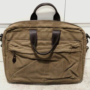 J.Crew Abingdon Briefcase - Waxed Canvas Laptop Bag